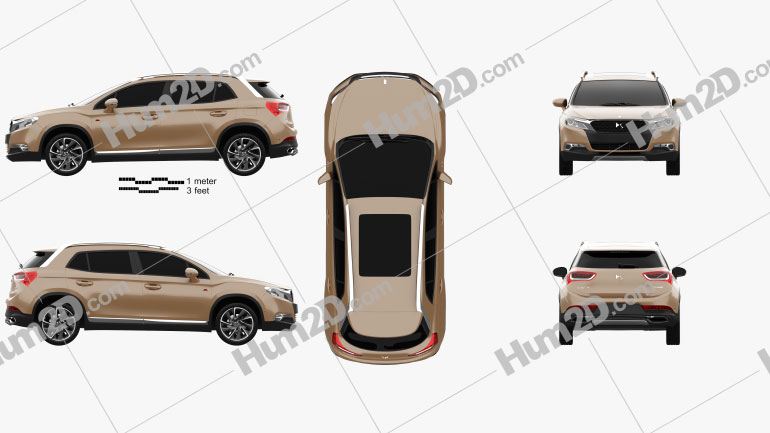 DS 6 2014 car clipart