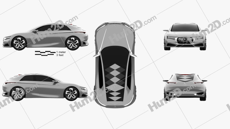 DS Divine Concept 2014 car clipart