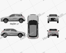 DS 3 Crossback E-Tense 2019 car clipart
