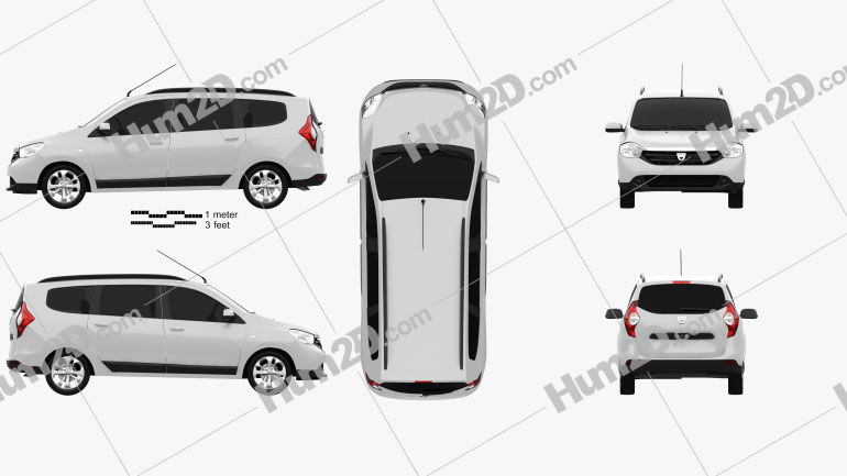 Dacia Lodgy 2012 clipart