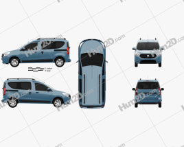 Dacia Dokker 2012 clipart
