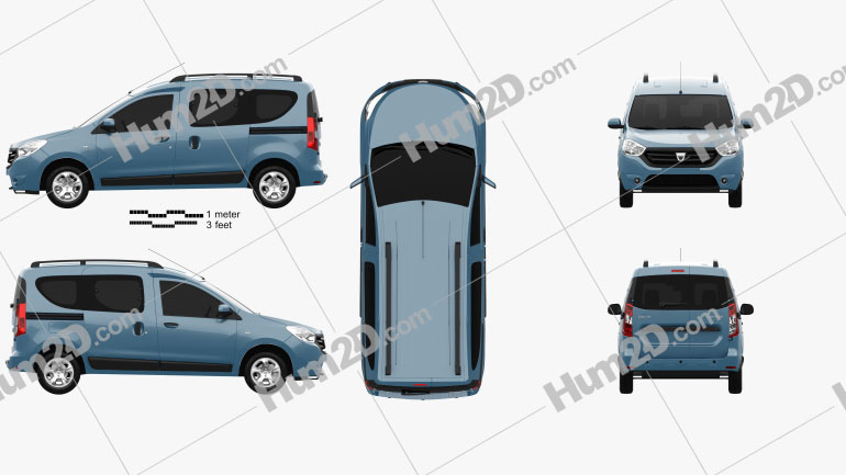 Dacia Dokker 2012 clipart