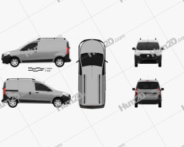 Dacia Dokker Van 2012 clipart