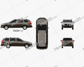 Dacia Logan MCV 2016 car clipart