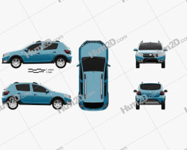 Dacia Sandero Stepway 2017 car clipart