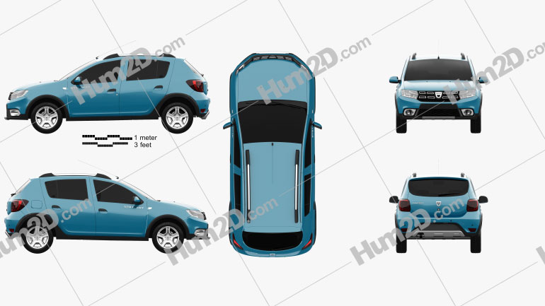 Dacia Sandero Stepway 2017 PNG Clipart