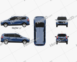 Dacia Lodgy Stepway 2016 car clipart