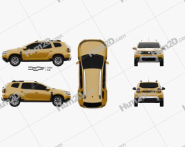 Dacia Duster 2018 car clipart