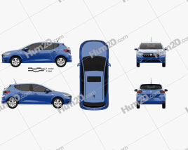 Dacia Sandero 2021 car clipart