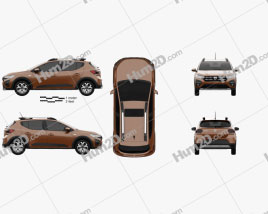 Dacia Sandero Stepway 2021 car clipart