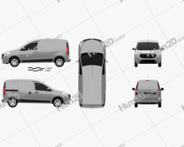 Dacia Dokker Van 2016 clipart
