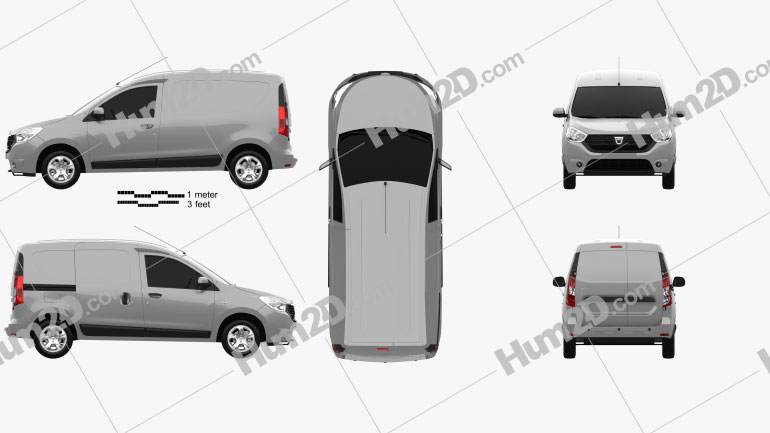 Dacia Dokker Van 2016 clipart