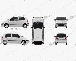 Daewoo Matiz M150 2011 car clipart