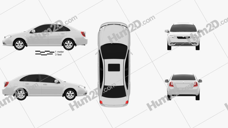 Daewoo Gentra 2013 car clipart