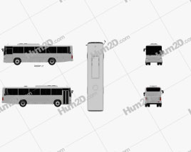 Daewoo BS106 bus 2021 clipart