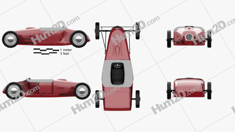 Dahm Brothers roadster 1927 car clipart