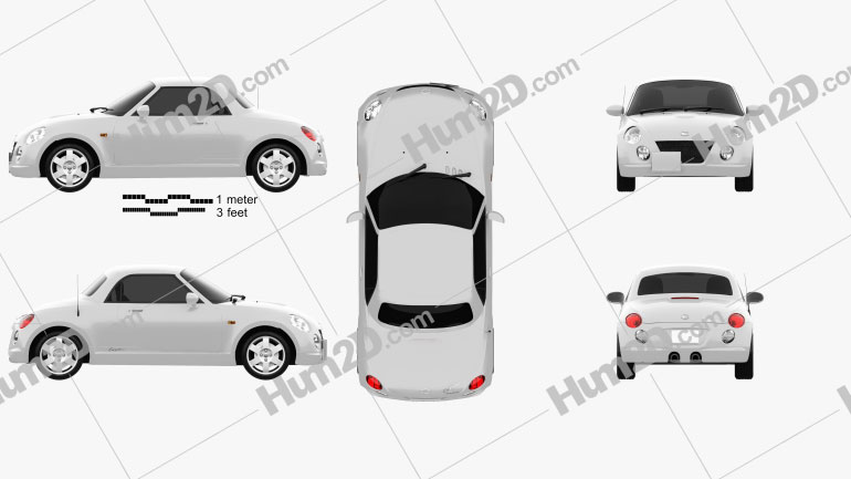 Daihatsu Copen 2011 car clipart