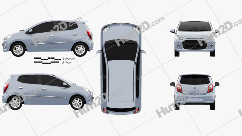 Daihatsu Astra Ayla 2013 Clipart - Download Vehicles  