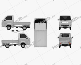 Daihatsu Hijet Truck 2014 clipart