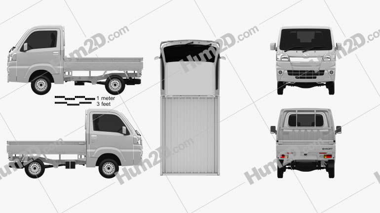 Daihatsu Hijet Truck 2014 PNG Clipart
