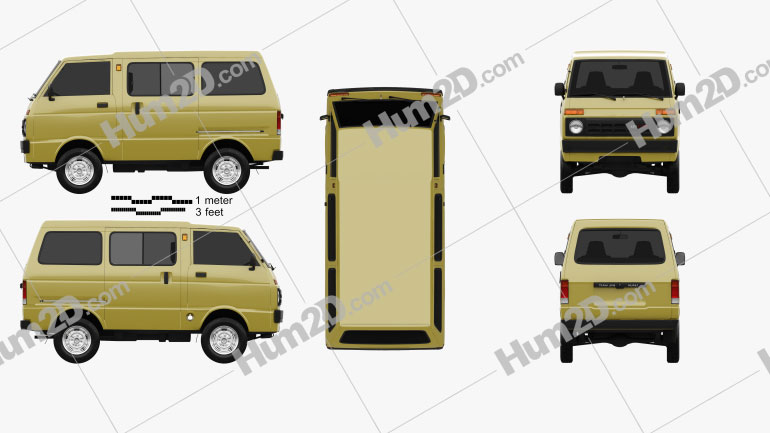Daihatsu Hijet Tianjin TJ 110 1981 clipart