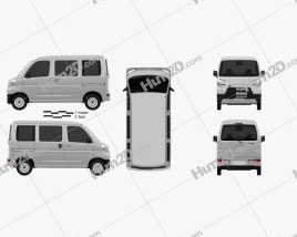Daihatsu Hijet Cargo 2017 clipart