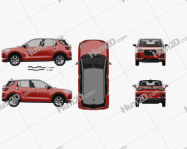 Daihatsu Rocky 2019 car clipart