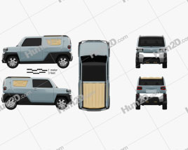 Daihatsu Waku Waku 2019 car clipart