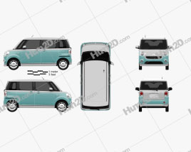 Daihatsu Move Canbus 2016 car clipart