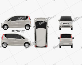 Daihatsu Move 2008 car clipart
