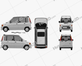 Daihatsu Move SR 1995 car clipart