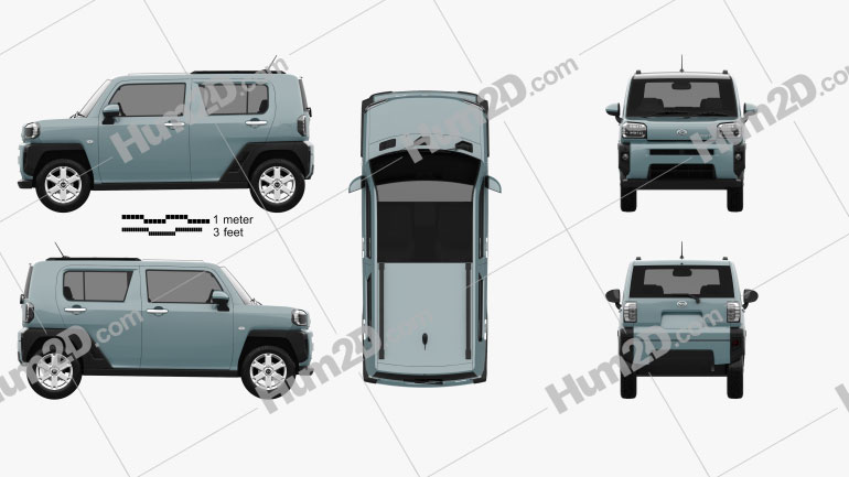 Daihatsu Taft 2020 car clipart