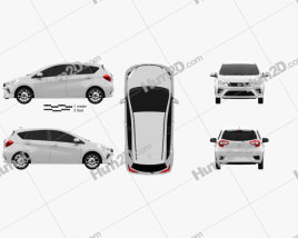 Daihatsu Sirion 2018 car clipart