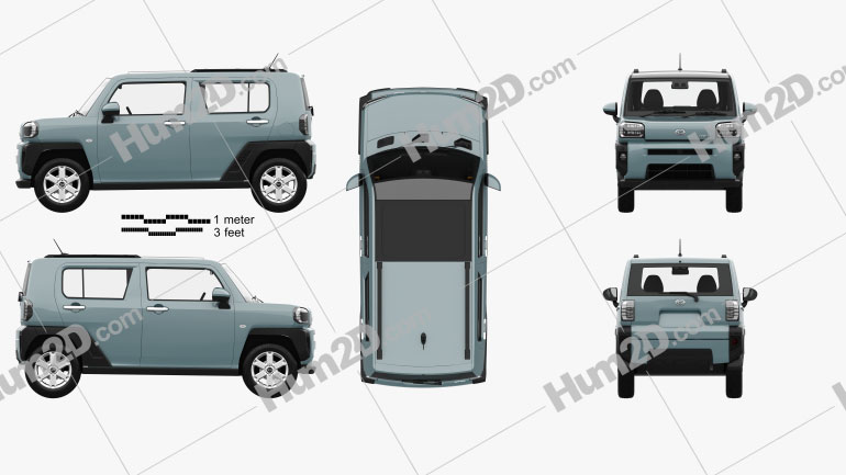 Daihatsu Taft with HQ interior 2020 car clipart