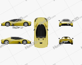 Dallara Stradale 2018 car clipart