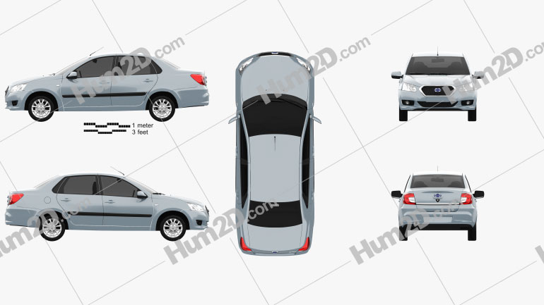 Datsun on-Do 2014 car clipart