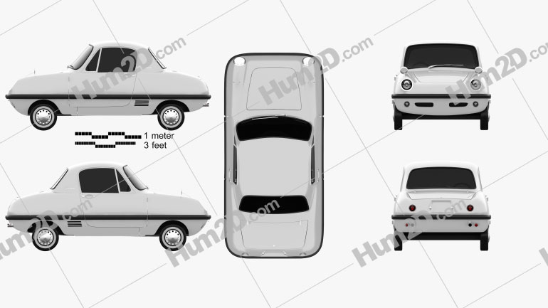 Datsun Baby 1964 car clipart