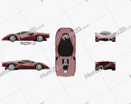 De Tomaso P72 2020 car clipart