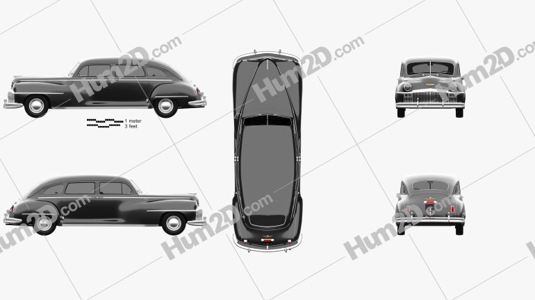 DeSoto Custom Suburban Sedan 1947 Blueprint