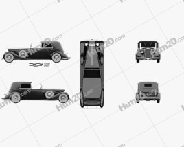 Delage D8 100 Coupe Chauffeur par Franay 1936 car clipart