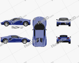 Detroit Electric SP01 2013 car clipart