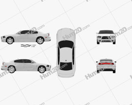 Dodge Charger (LX) 2011 car clipart