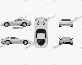 Dodge Viper SRT10 2010 car clipart