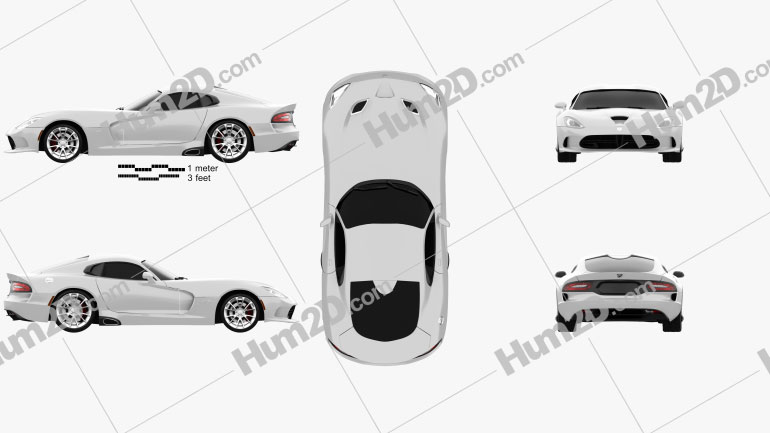 Dodge SRT Viper GTS 2012 car clipart