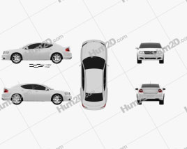 Dodge Avenger RT 2012 car clipart