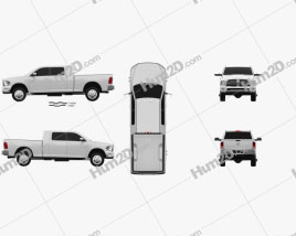 Dodge Ram 2500 Mega Cab Big Horn 6-foot 4-inch Box 2012 car clipart