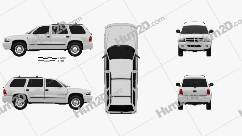 Dodge Durango 1997 car clipart