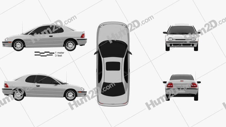 Dodge Neon Sport Coupe 1996 PNG Clipart