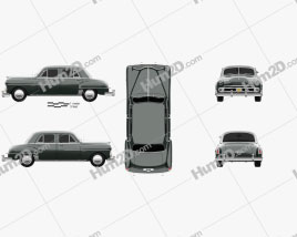 Dodge Coronet sedan 1950 car clipart