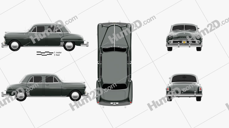 Dodge Coronet sedan 1950 PNG Clipart